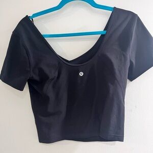 lululemon athletica Black Crop Top